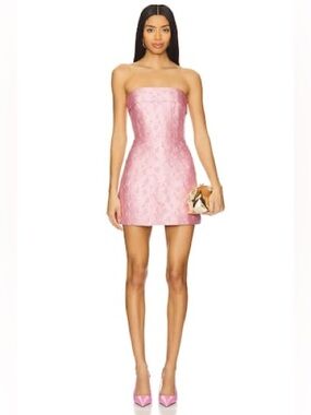 Sau lee nwt jacquard mini dress graduation fully-boned corset A-line retrofete 0